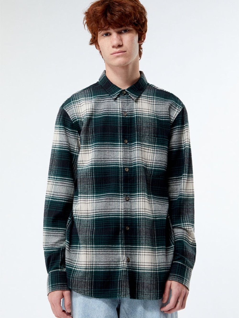 Pacsun Green Classic Plaid Shirt size Medium